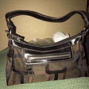 Nine West Sachel Purse Brown-VFine condition